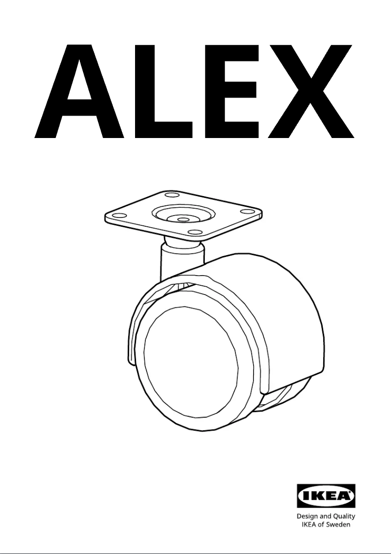 Page 1 de la notice Manuel utilisateur Ikea ALEX 104.806.07