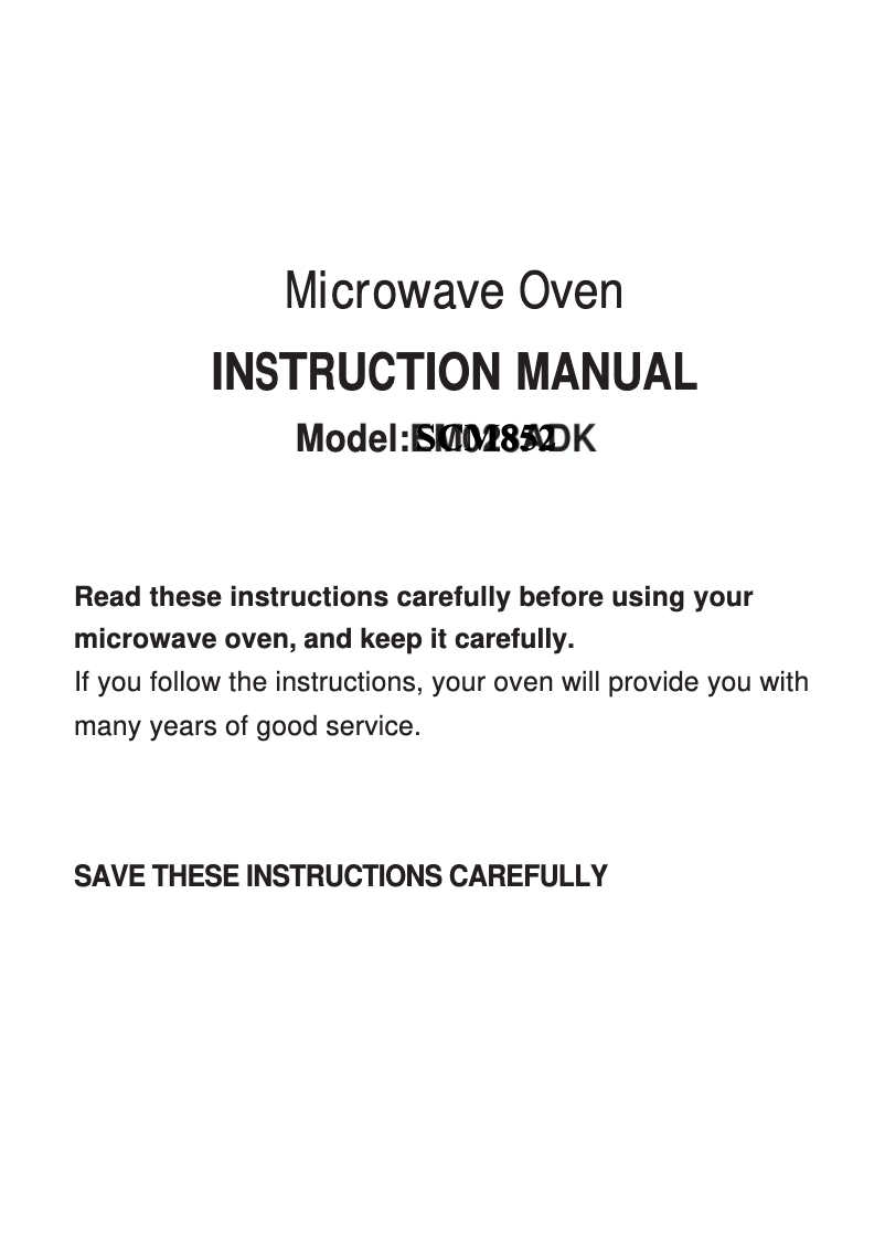 Page 1 de la notice Manuel utilisateur Summit SCM852