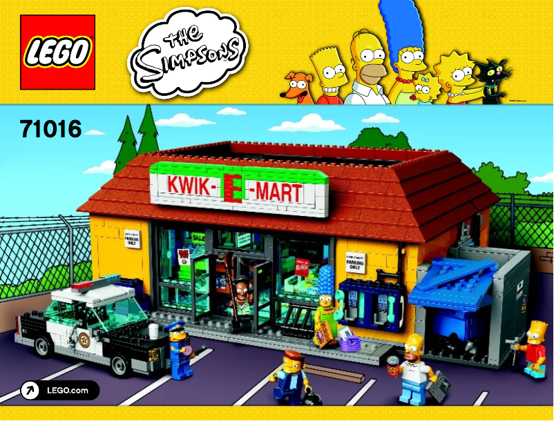 Page 1 de la notice Manuel utilisateur Lego The Simpsons 71016