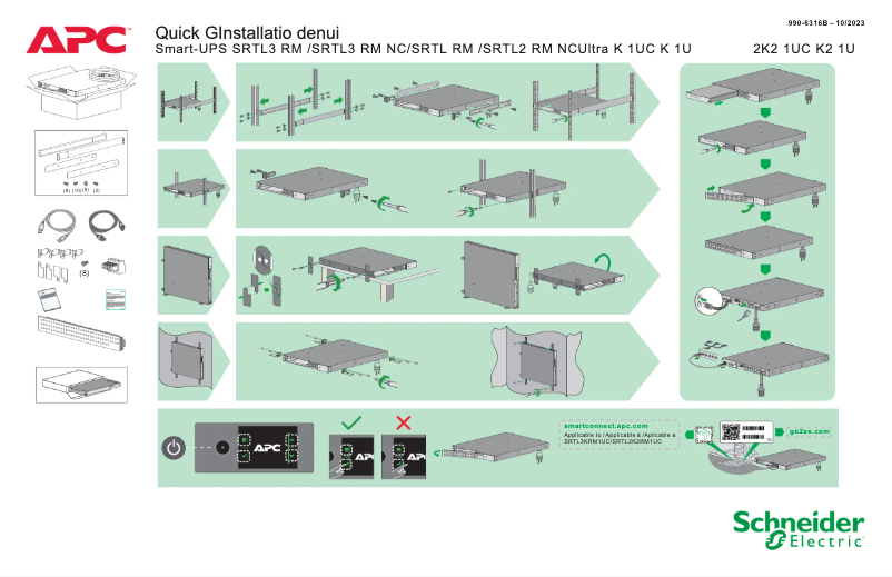 Página 1 del manual Guía de inicio rápido APC Smart-UPS Ultra SRTL3KRM1UC