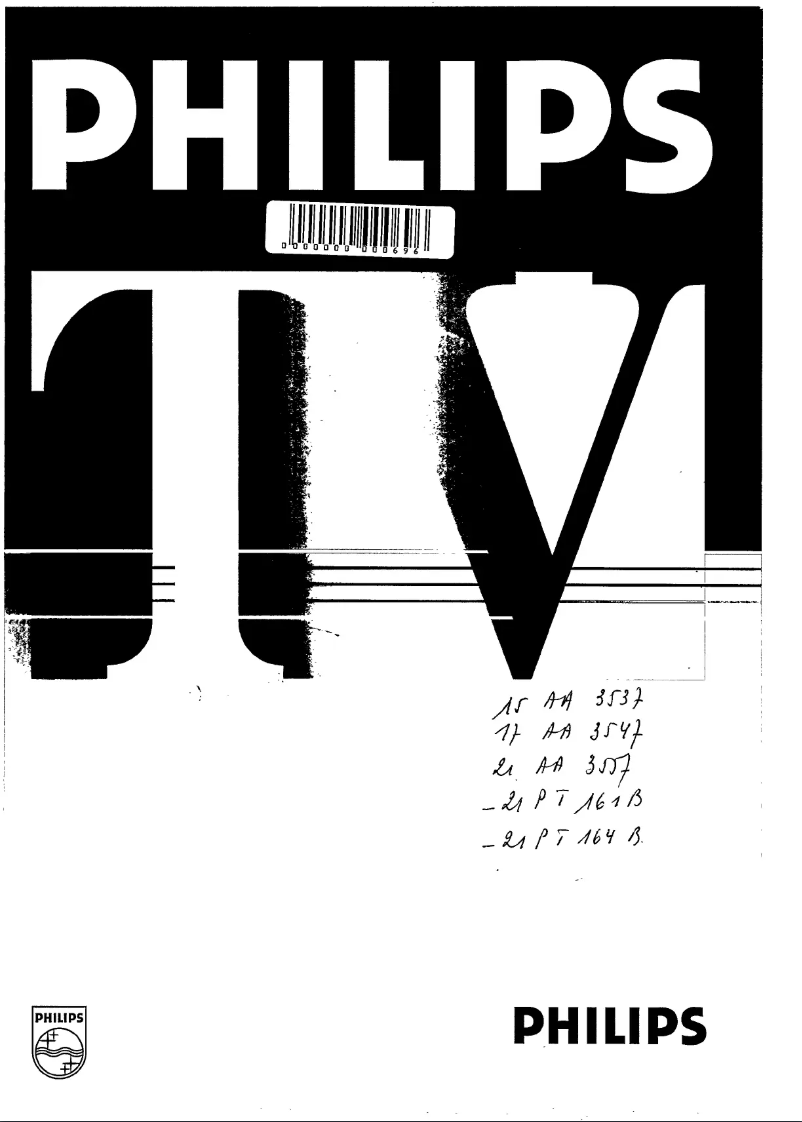 Page 1 of the manual User Manual Philips 21AA3557