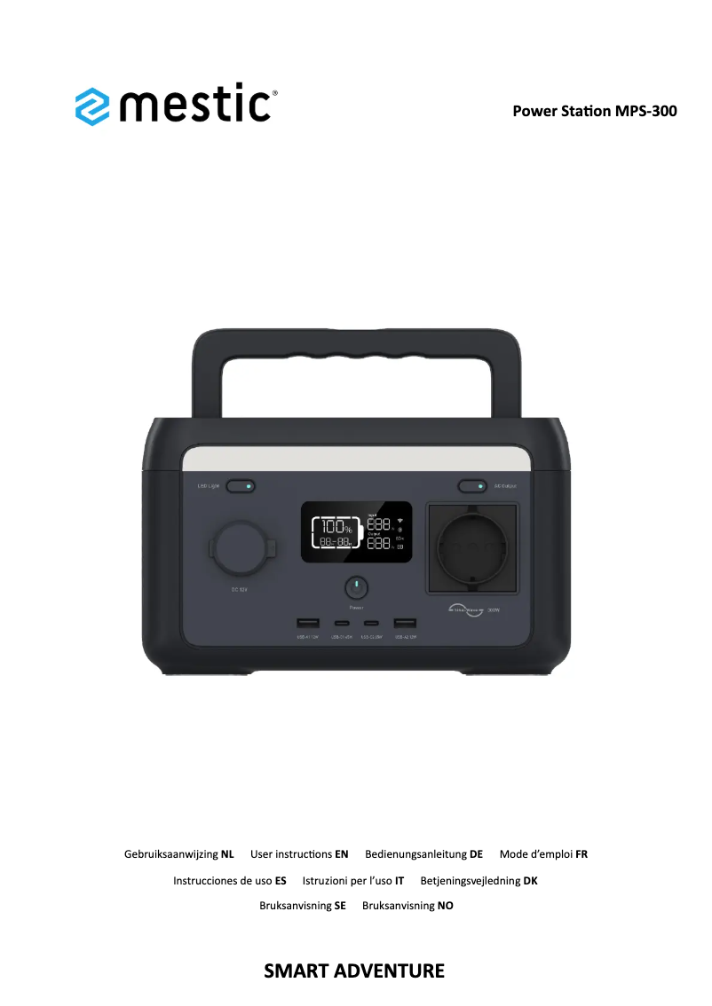 Page 1 de la notice Manuel utilisateur Mestic MPS-300