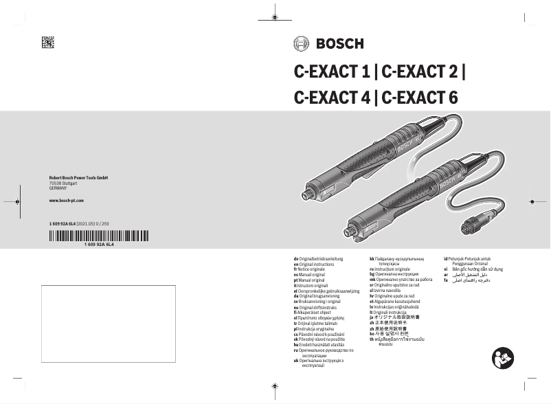 Page 1 of the manual User Manual Bosch C-EXACT 1 Professional