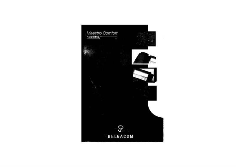 Page 1 of the manual User Manual Belgacom Maestro Comfort