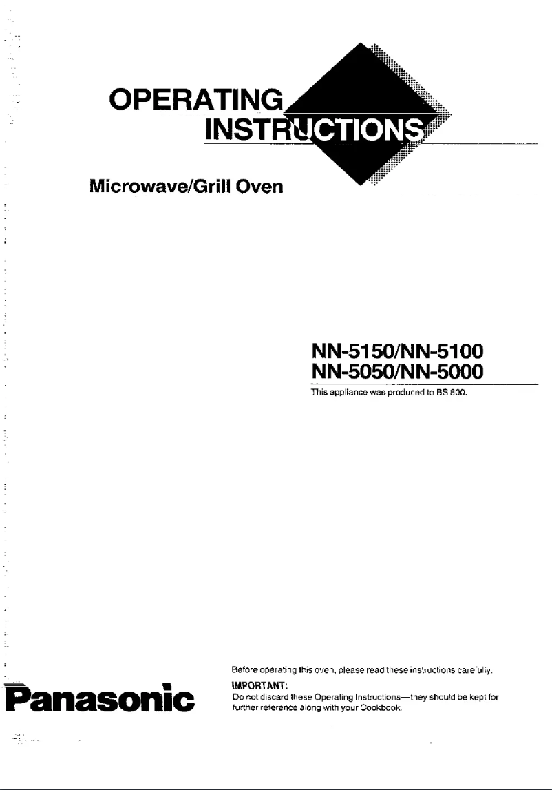 Page 1 de la notice Manuel utilisateur Panasonic NN-5050