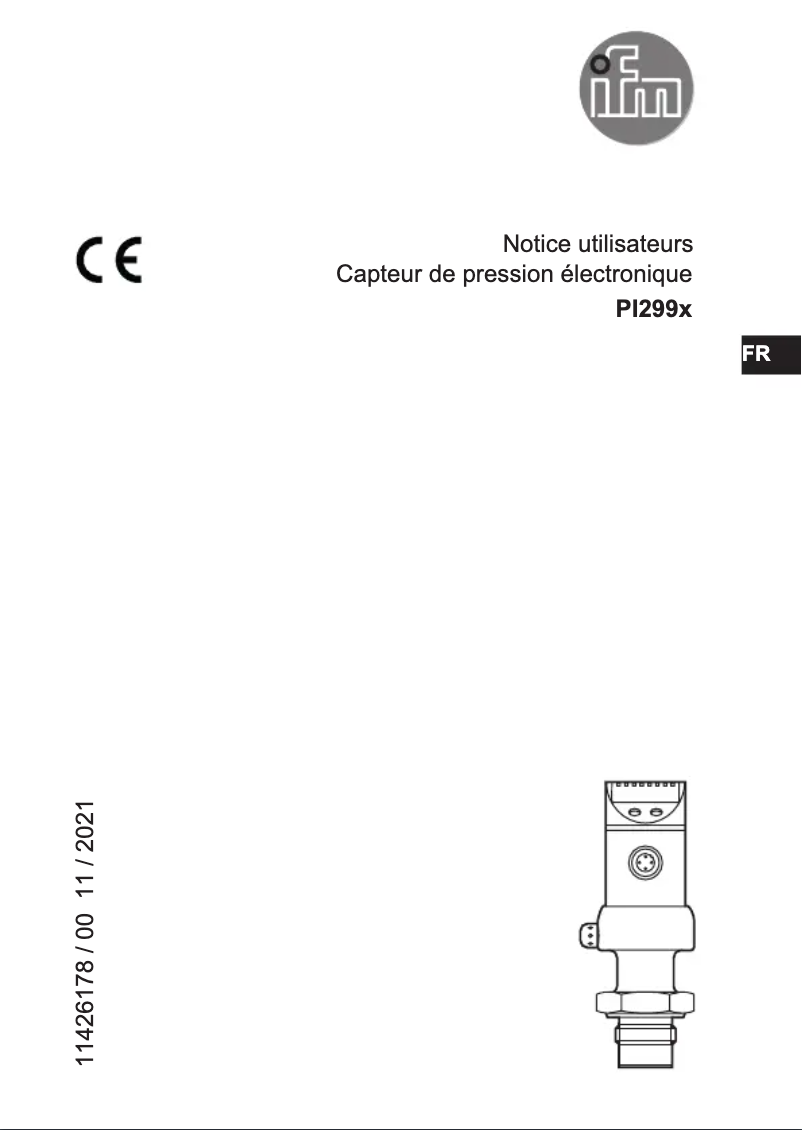 Page 1 de la notice Manuel utilisateur IFM PI2994