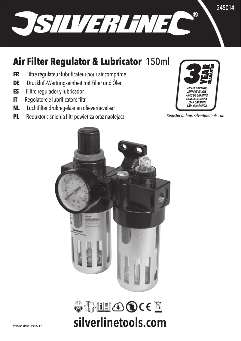 Page 1 de la notice Manuel utilisateur Silverline 245014