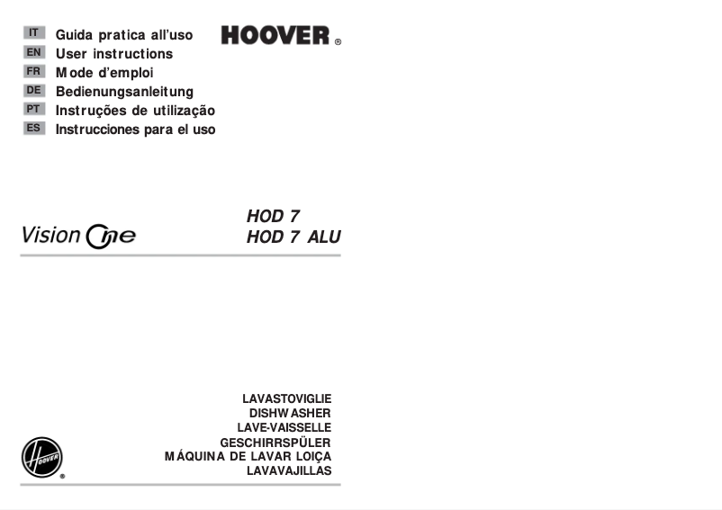 Página 1 del manual Manual de usuario Hoover HOD 7-S