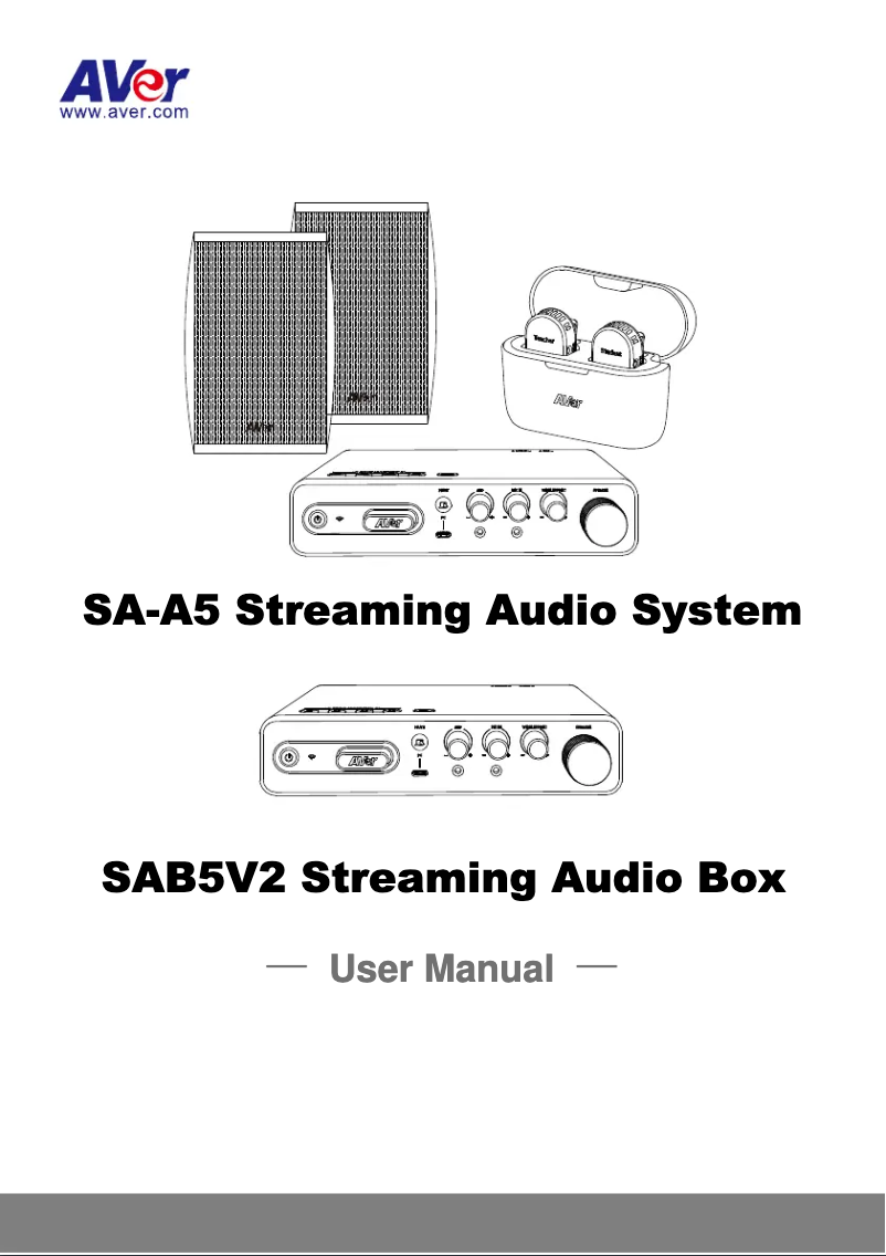 Page 1 de la notice Manuel utilisateur AVer SA-A5