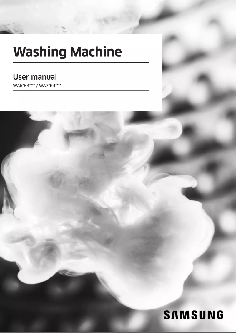 Página 1 del manual Manual de usuario Samsung WA65K4200HA