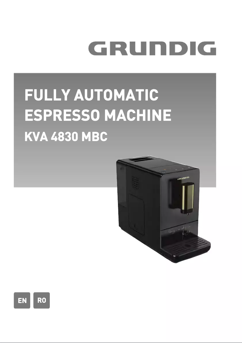 Page 1 of the manual User Manual Grundig KVA4830MBC