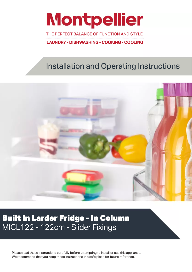 Página 1 del manual Manual de usuario Montpellier MICL122