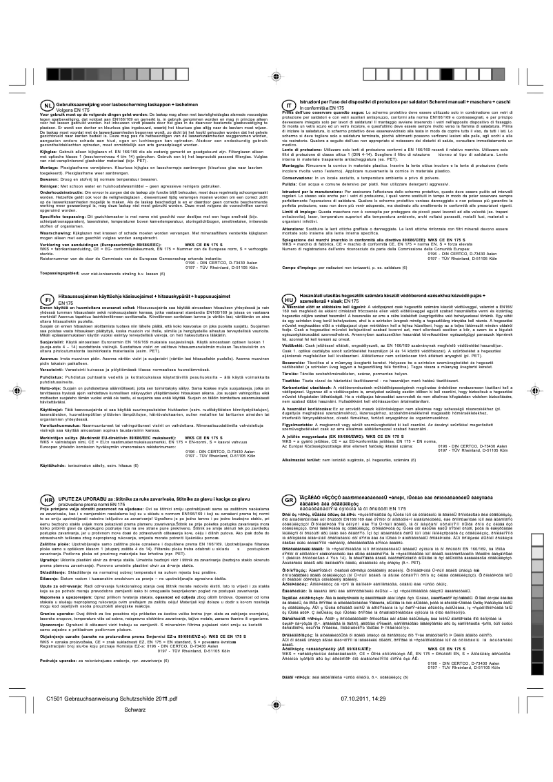 Page 1 de la notice Manuel utilisateur Einhell BT-FW 100