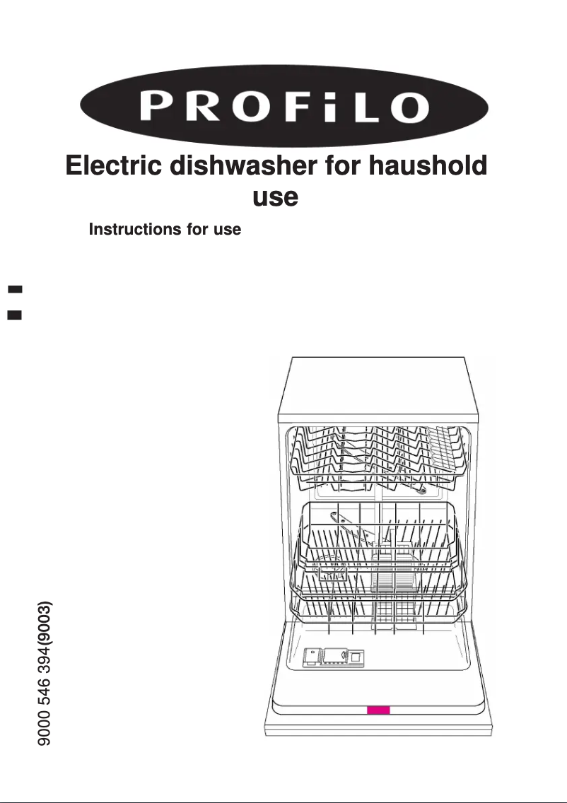 Page 1 de la notice Manuel utilisateur Profilo BMA3053