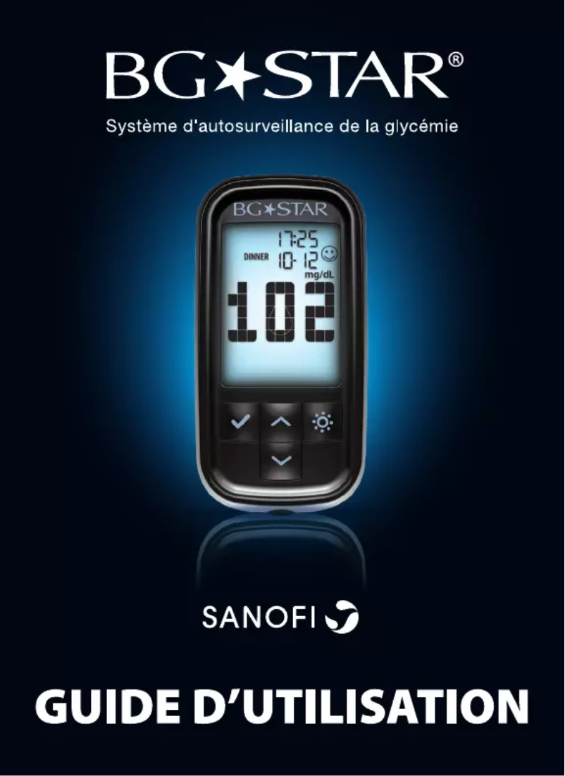 Page 1 of the manual User Manual Sanofi BG Star