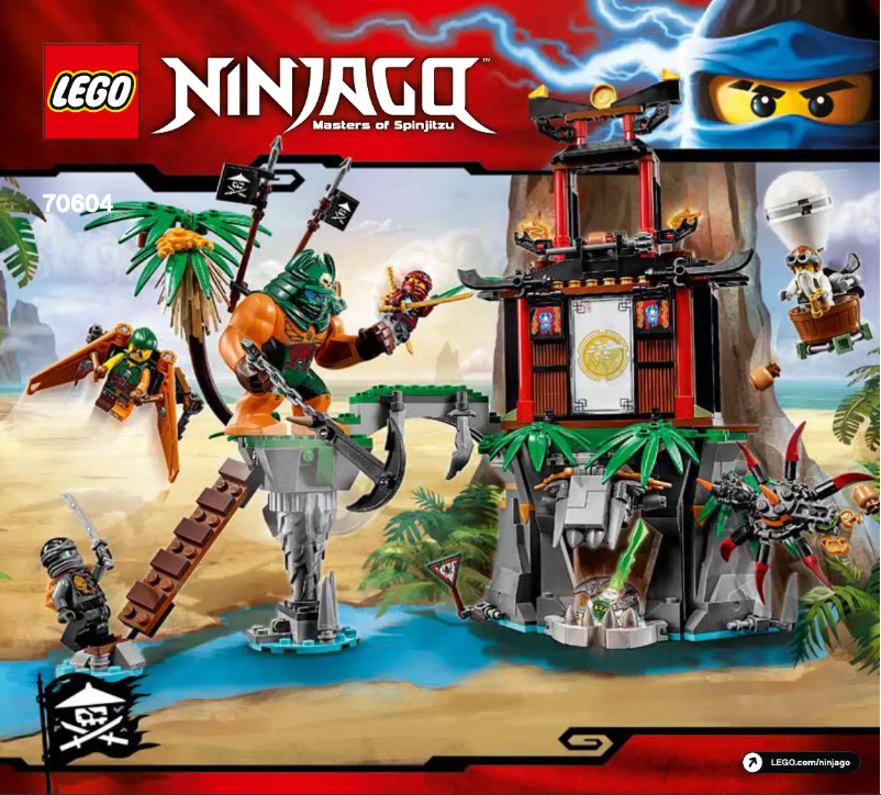 Page 1 de la notice Manuel utilisateur Lego Ninjago 70604