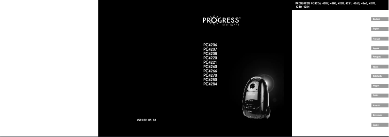 Page 1 de la notice Manuel utilisateur Progress PC4284