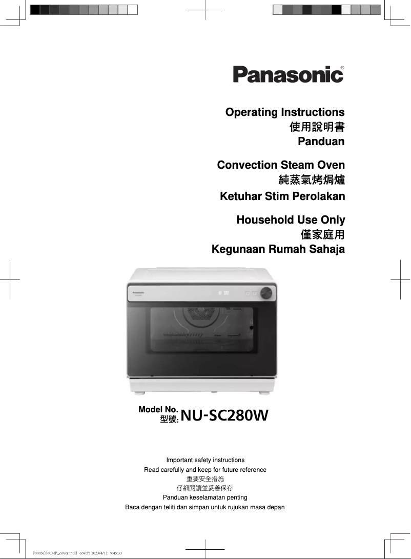 Página 1 del manual Manual de usuario Panasonic NU-SC280W