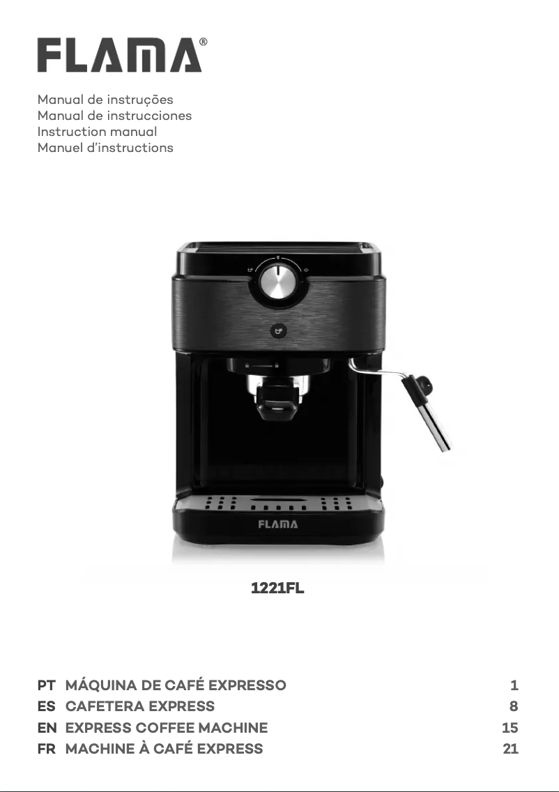 Page 1 de la notice Manuel utilisateur Flama 1221FL