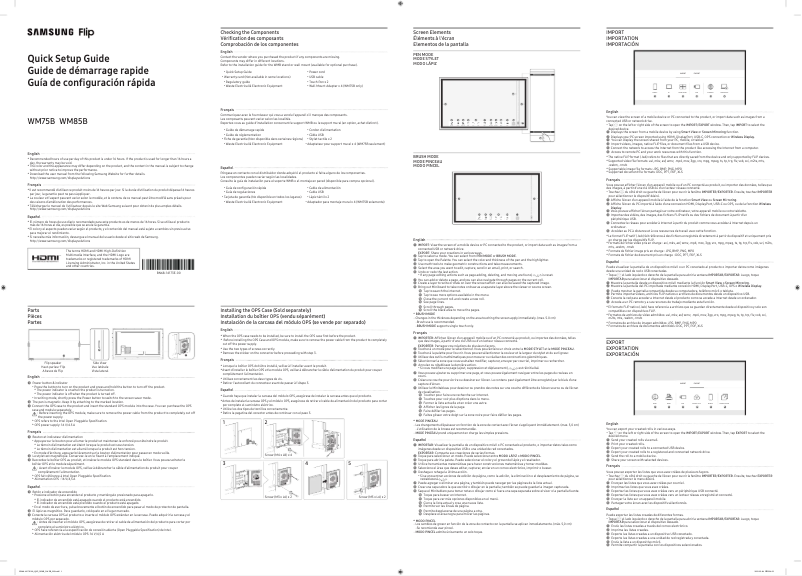 Página 1 del manual Manual de usuario Samsung WM85B