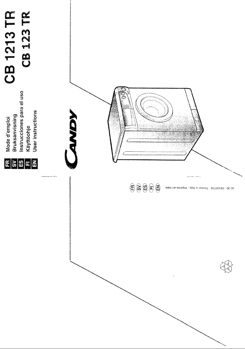 Página 1 del manual Manual de usuario Candy Cb 1213 tr