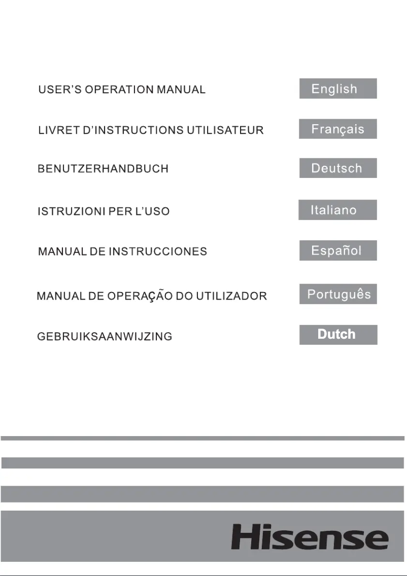 Page 1 de la notice Manuel utilisateur Hisense RB343D4WDF