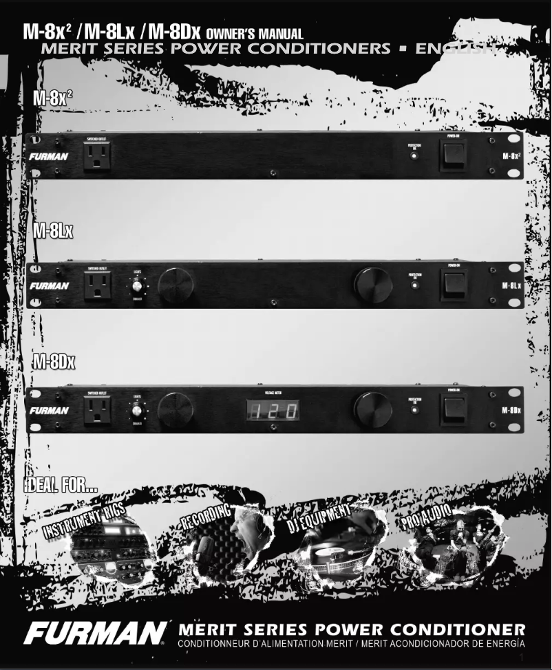 Page 1 de la notice Manuel utilisateur Furman M-8Lx