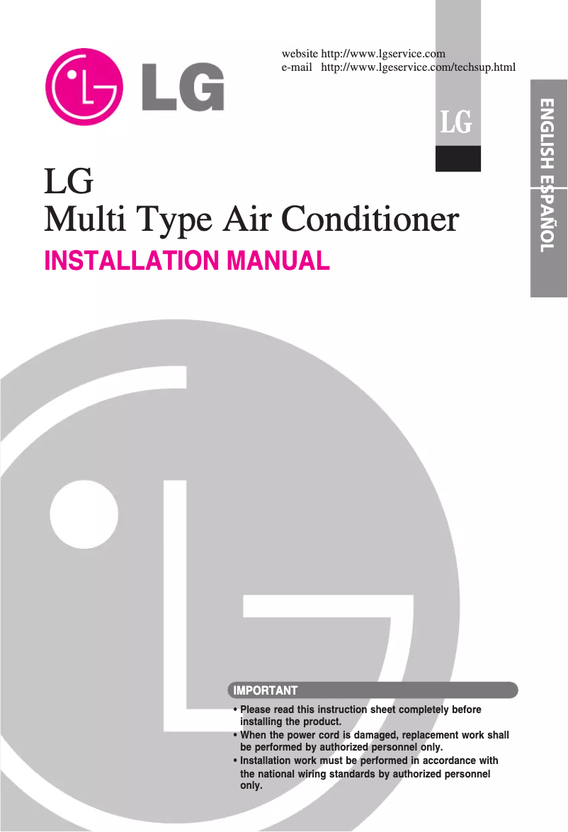 Página 1 del manual Manual de usuario LG A8UW488FA3