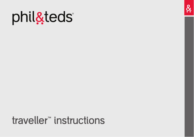 Page 1 de la notice Manuel utilisateur Phil & Teds traveller 3