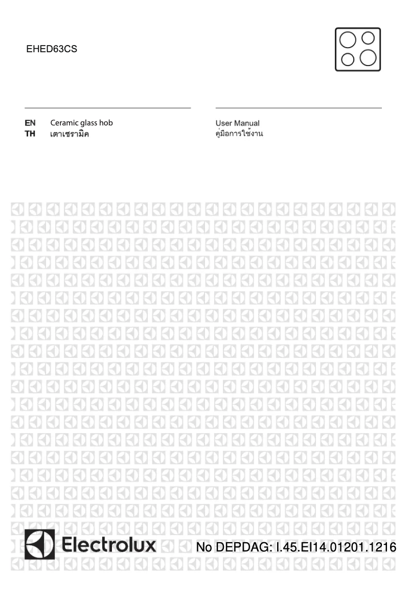 Page 1 de la notice Manuel utilisateur Electrolux EHED63CS
