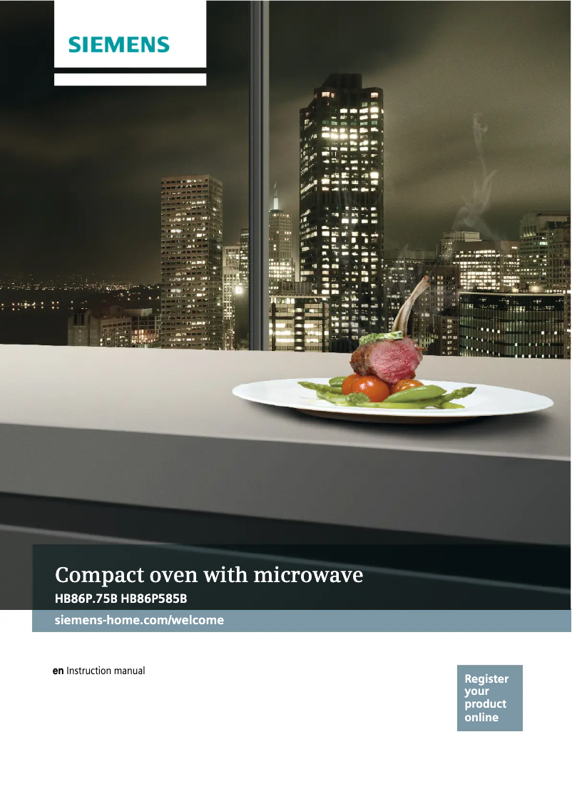 Page 1 de la notice Manuel utilisateur Siemens HB86P575B