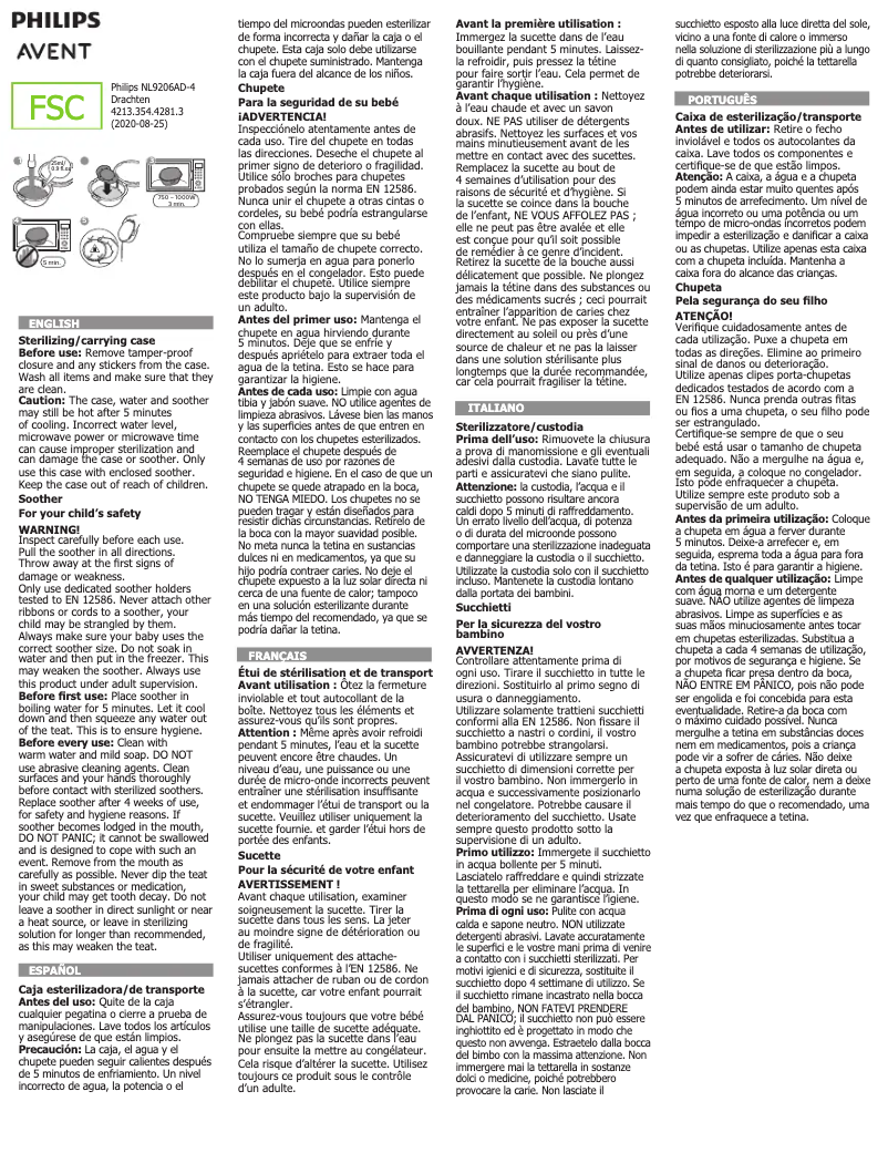 Página 1 del manual Manual de usuario Philips Avent SCF448