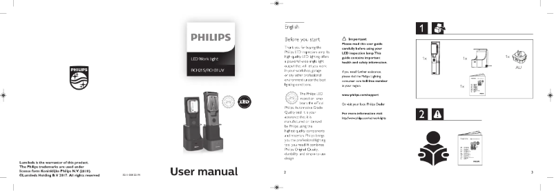 Page 1 of the manual User Manual Philips LPL72X1