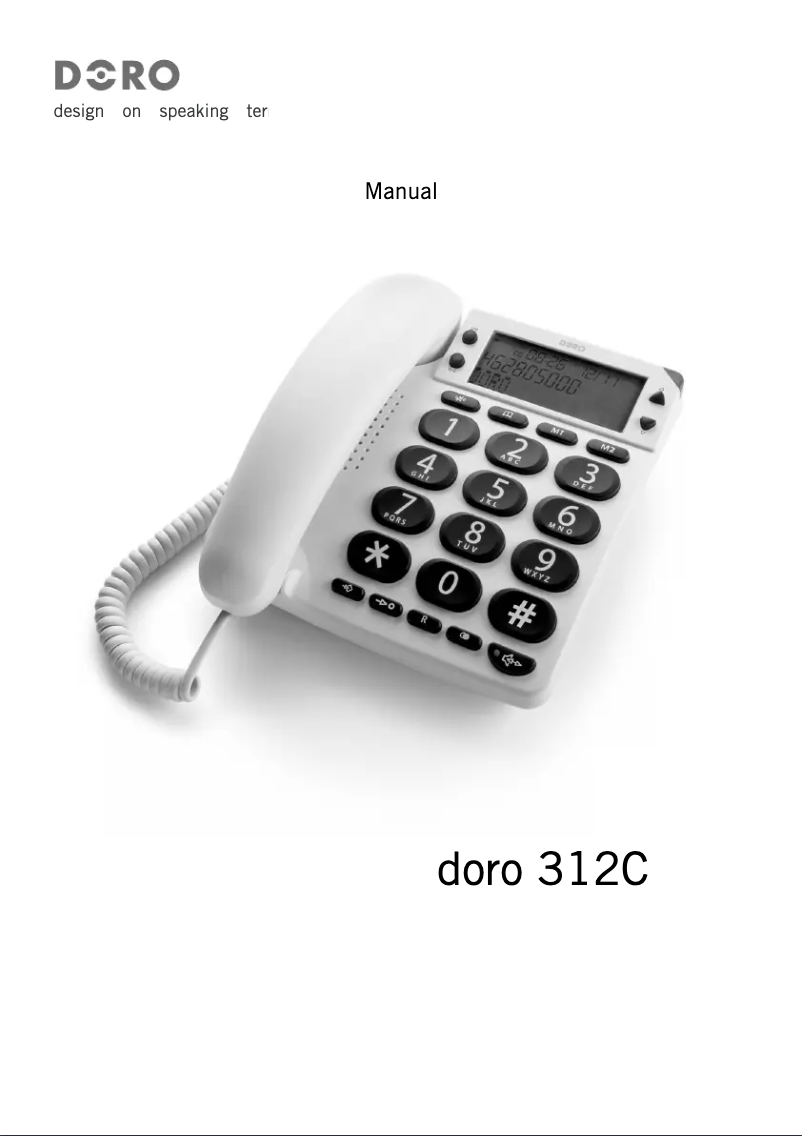 Página nº 1 - Manual de usuario Doro PhoneEasy 312c