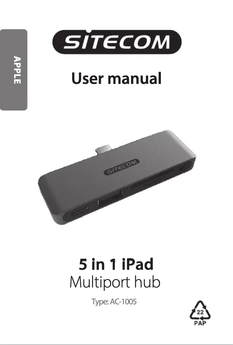 Página 1 del manual Manual de usuario Sitecom AC-1005