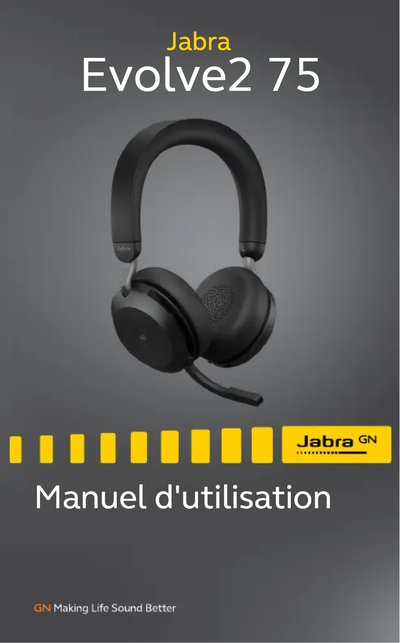 Page 1 of the manual User Manual Jabra Evolve2 75