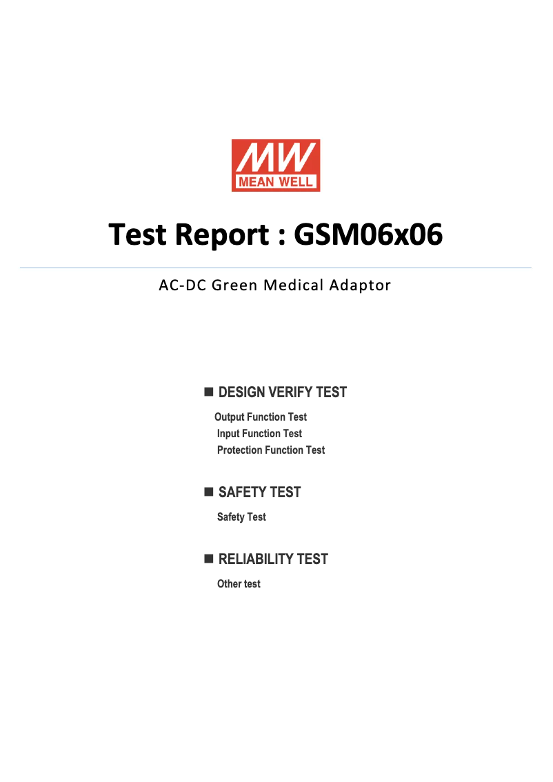 Página 1 del manual Ficha técnica Mean Well GSM06E06-P1J
