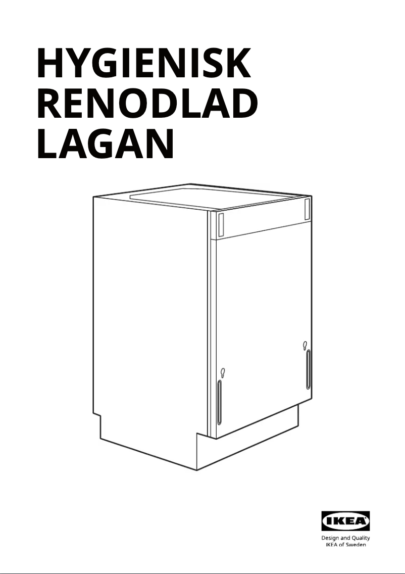 Page 1 de la notice Instructions / montage Ikea RENODLAD