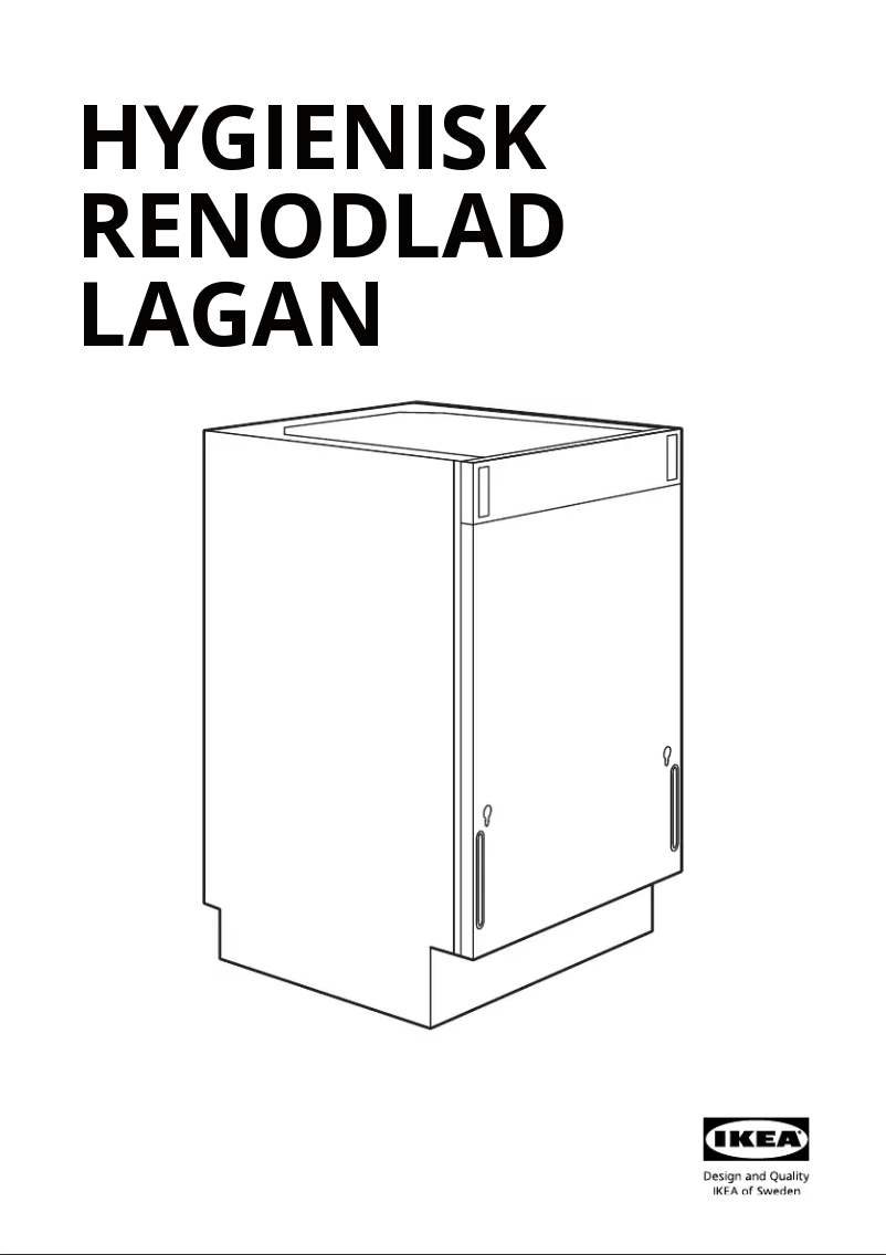 Page 1 de la notice Instructions / montage Ikea RENODLAD