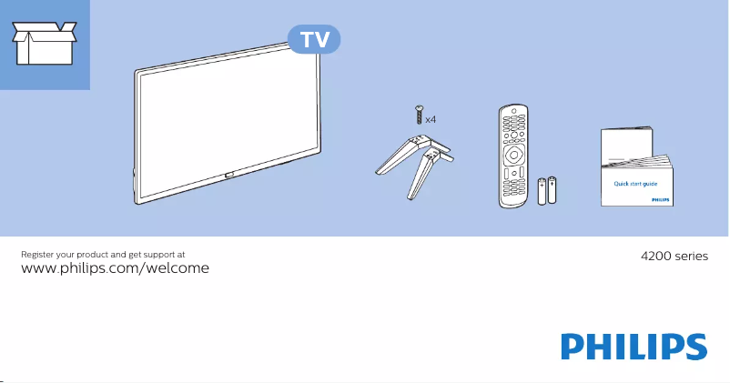 Image de la première page du manuel de l'appareil 43PFT4233