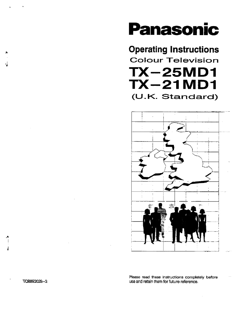 Page 1 of the manual User Manual Panasonic TX-21MD1C