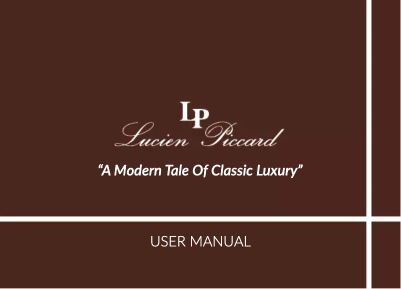 Page 1 de la notice Manuel utilisateur Lucien Picard Misty Rose