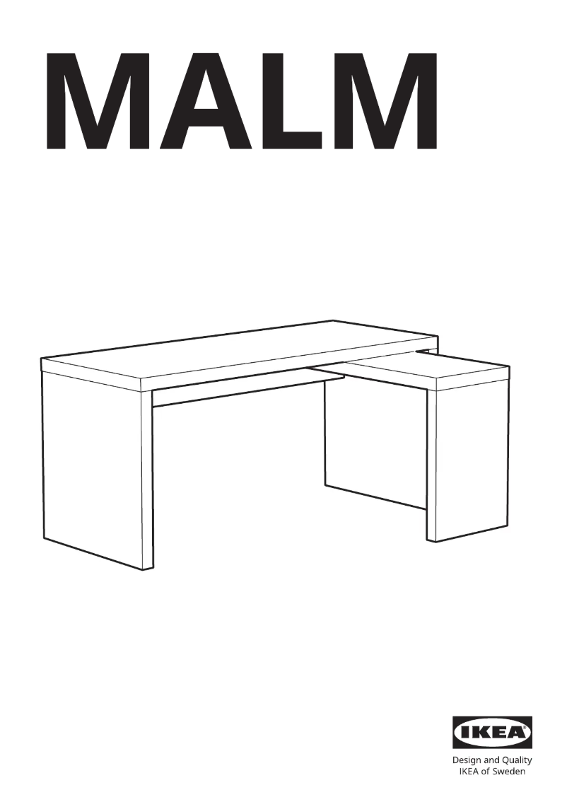 Page 1 de la notice Manuel utilisateur Ikea MALM 503.598.26