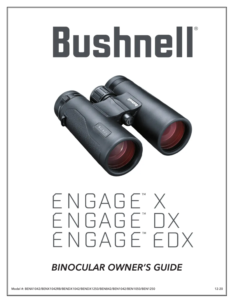 Page 1 de la notice Manuel utilisateur Bushnell Engage X