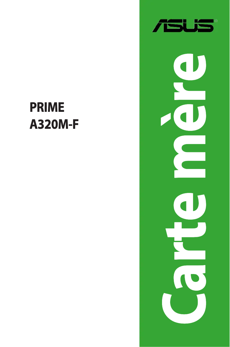 Page 1 de la notice Manuel utilisateur Asus Prime A320M-F
