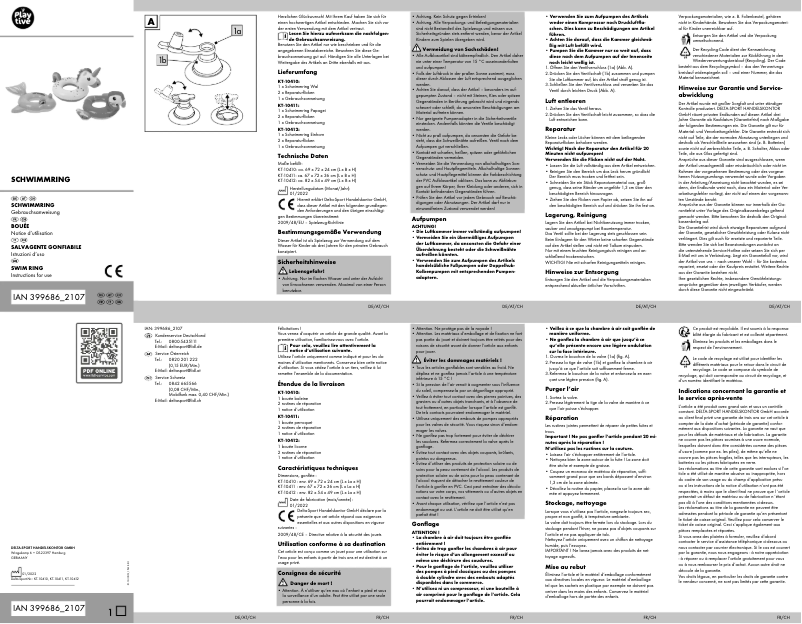 Page 1 de la notice Manuel utilisateur Playtive IAN 399686