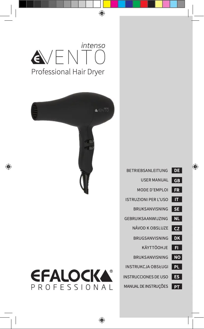 Page 1 de la notice Manuel utilisateur Efalock eVento intenso