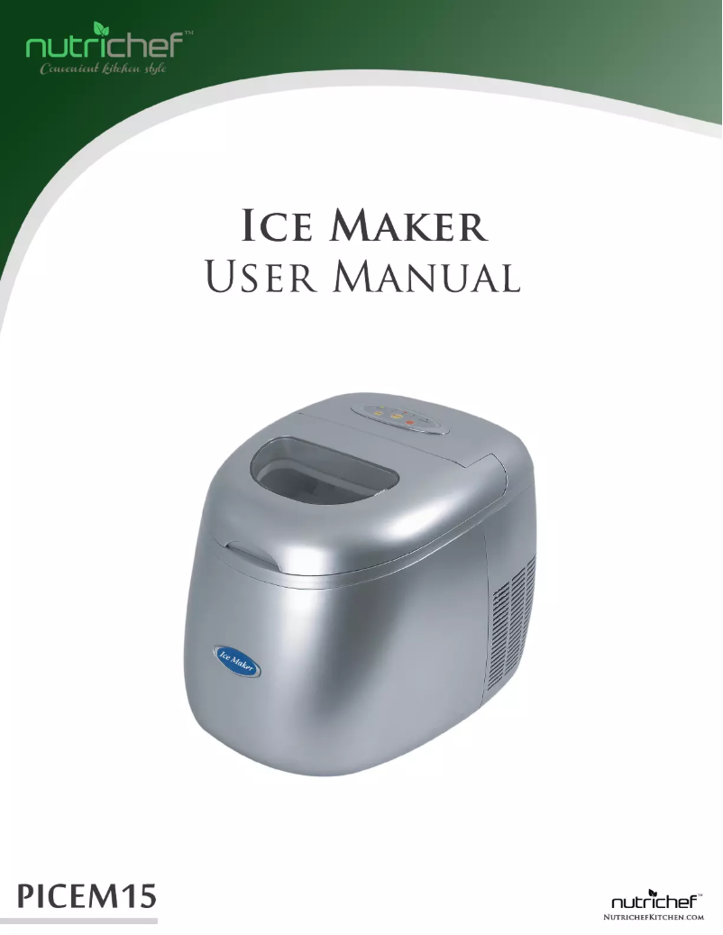 Page 1 de la notice Manuel utilisateur Nutrichef PICEM15
