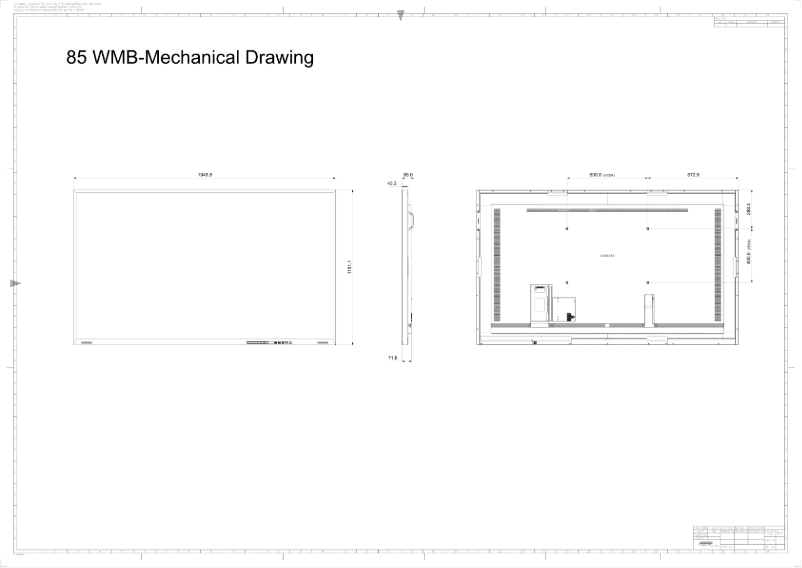 Página 1 del manual Dibujo técnico Samsung WM85B