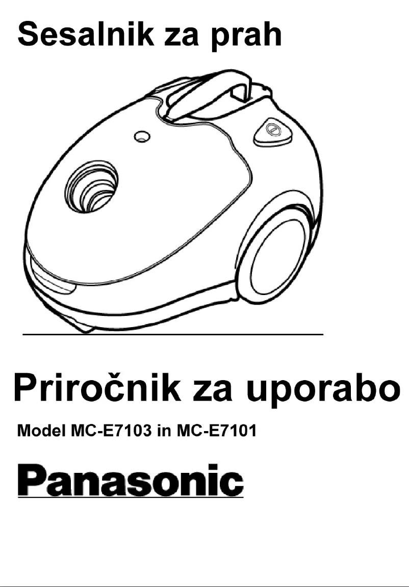 Página 1 del manual Manual de usuario Panasonic MC-E7101